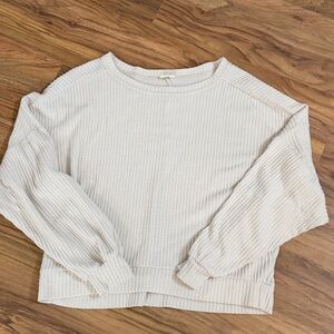 Waffle knit light weight sweater
